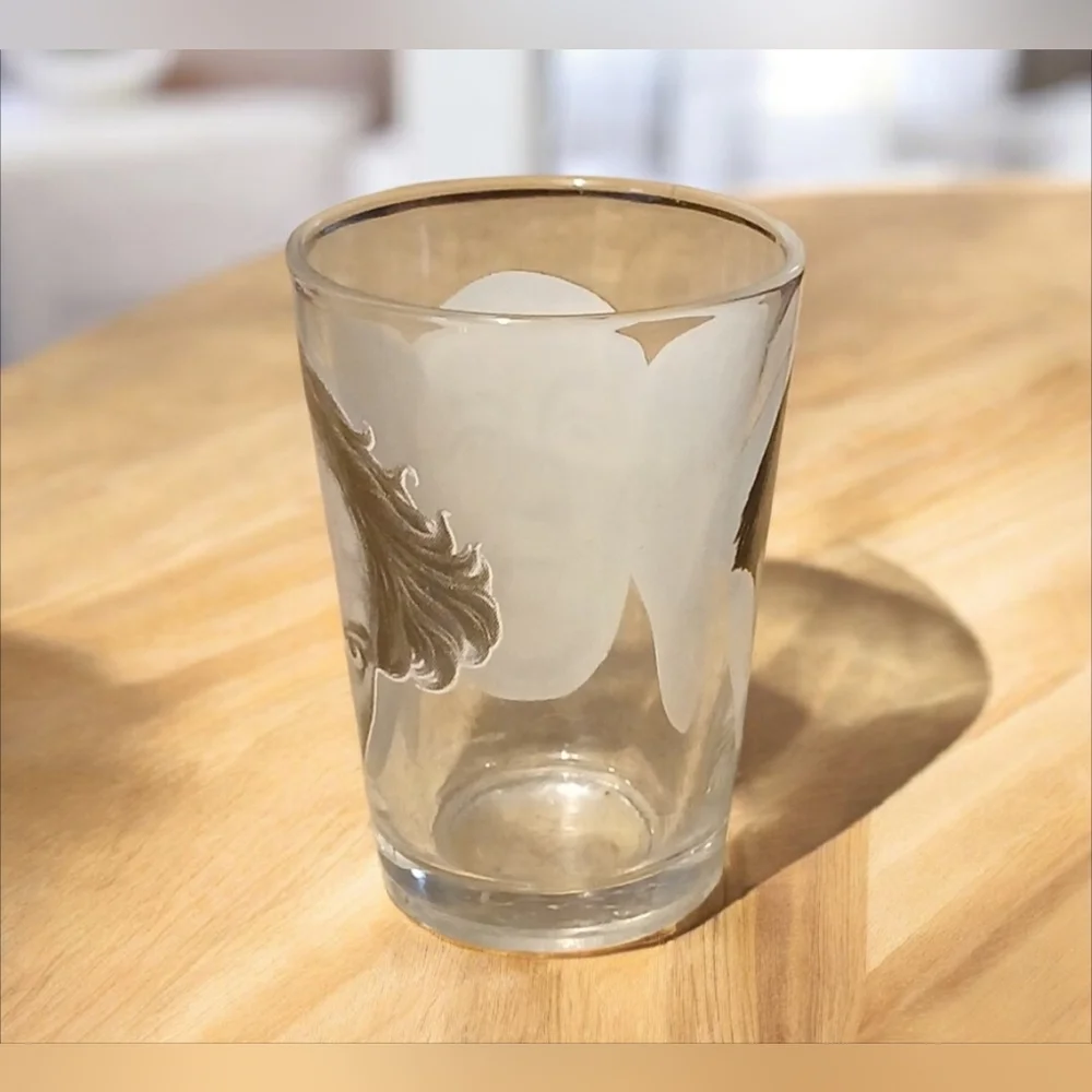 Three Stooges shot glass  Rare Find!